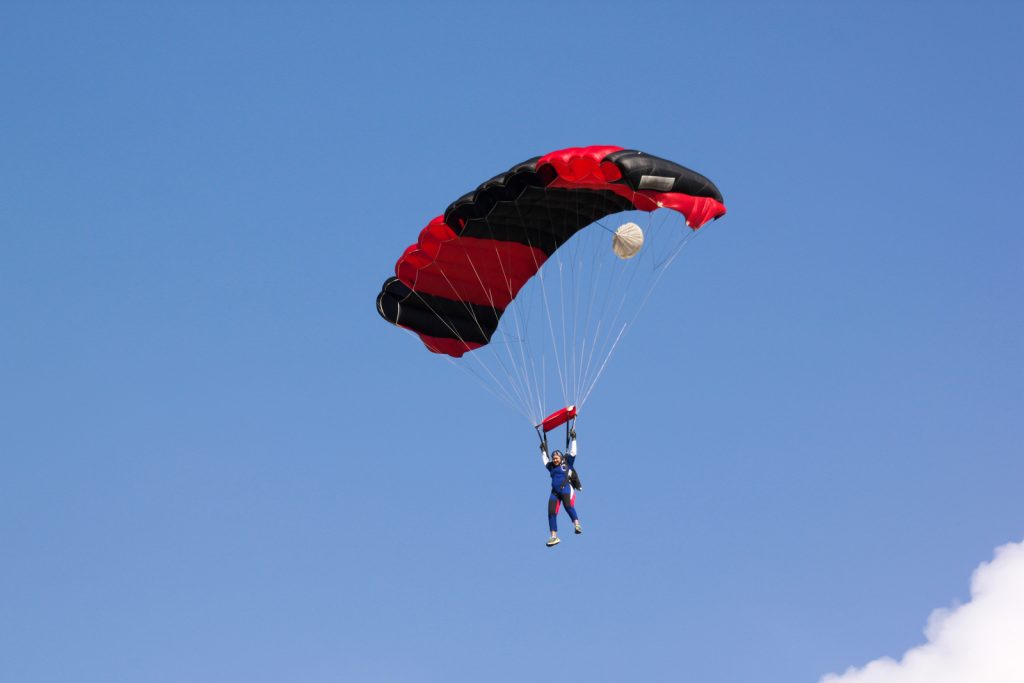 Men Doing skydiving